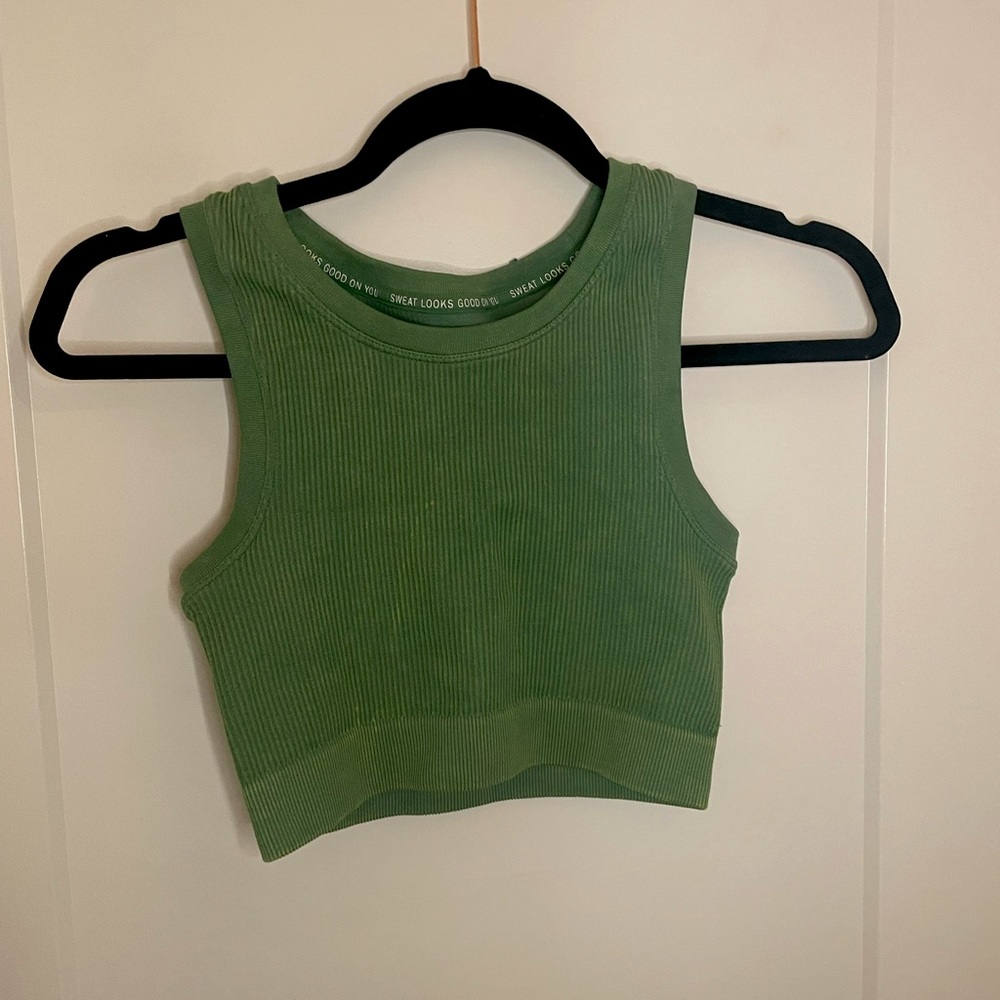 Aerie Ribbed Athletic Tank/Sports Bra XS
